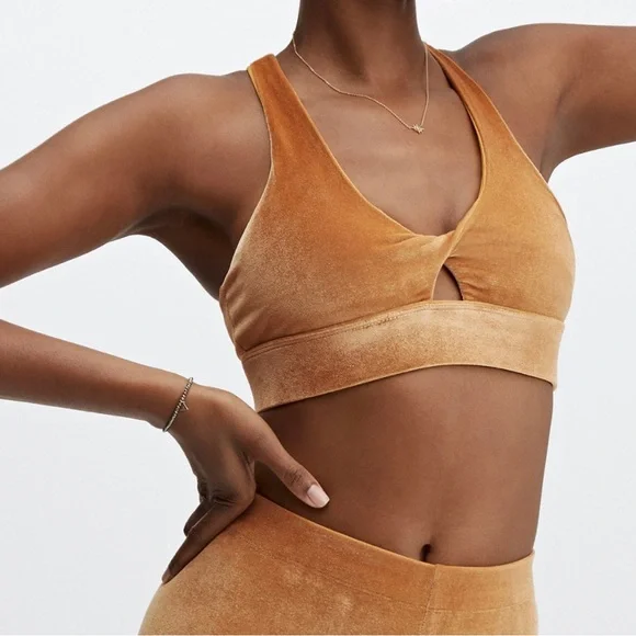 Fabletics 2 Piece set (Leggings & Bra) Velour Set Size Small - Picture 8 of 10